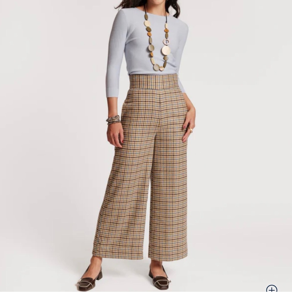 Frances Valentine Bryant Houndstooth Wool Pant